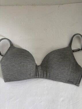 Nautica Intimates Bra Womens Grey Underwire Padded Adjustable Bra